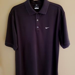 Nike Men's Dri-Fit Polo Shirt - Black- Size Large